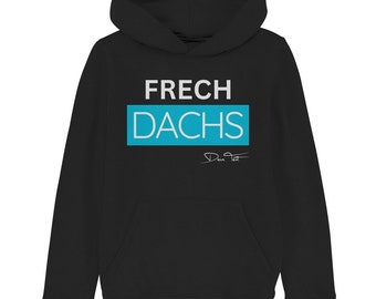 Frechdachs liebt Türkis personalisiert - Kinder Organic Hoodie