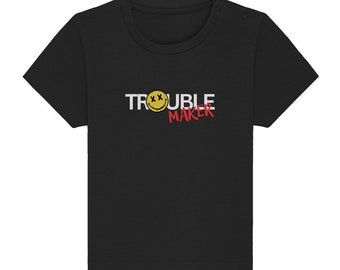 Little Troublemaker (vorne) - Baby Organic T-Shirt