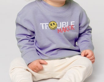 Little Troublemaker (vorne) - Baby Organic Sweatshirt