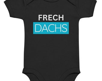 Frechdachs liebt Türkis (vorne) - Organic Baby Body