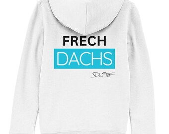 Frechdachs liebt Türkis personalisiert (hinten) - Kinder Organic Hoodie