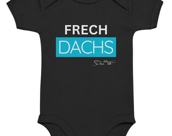 Frechdachs liebt Türkis personalisiert (vorne) - Organic Baby Body