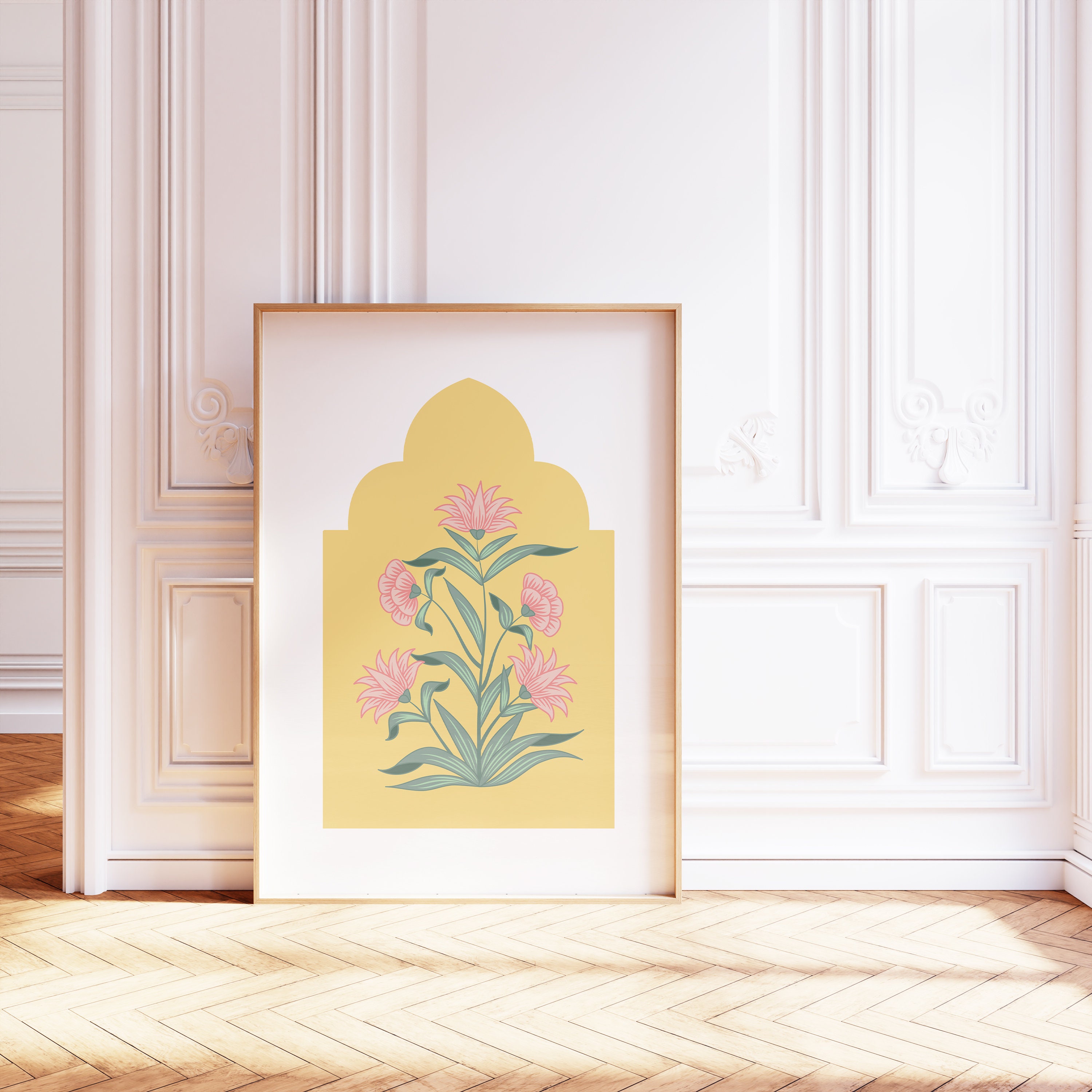 絵画　アンティーク　ハンドメイド　インド　　ジャイ・シン　ブロック　プリント 絵画 アンティーク ハンドメイド インド ジャイ・シン ブロック