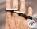 Double Finger Ring, Unisex Two-finger Silver Ring, Everyday Gift Jewelry for Him and Her,  Everyday Ring, Gift Jewelry Gifts product logo