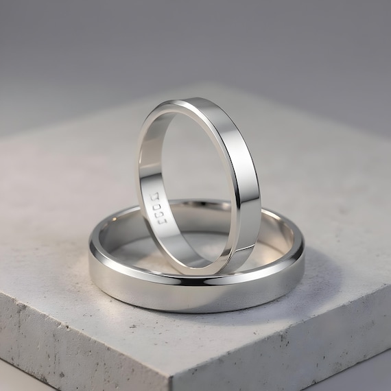 Sterling Silver Couple Rings,matching Rings, Couple Ring Simple