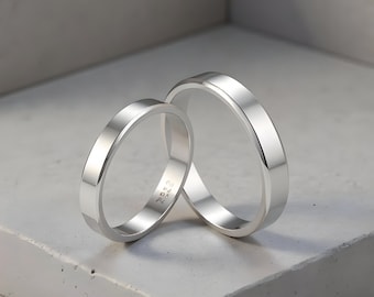 Buy Sterling Silver Couple Rings,matching Rings, Couple Ring
