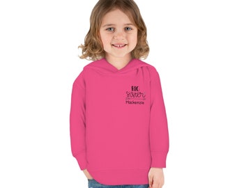 Personalized Big Sister Hooded Sweatshirt for Toddlers