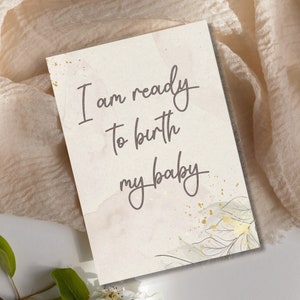32 Afirmaciones de Nacimiento, Tarjetas de Afirmación de Nacimiento, Tarjetas de Afirmación Positiva para Mujeres Embarazadas, Descarga Digital, Imprimibles PDF