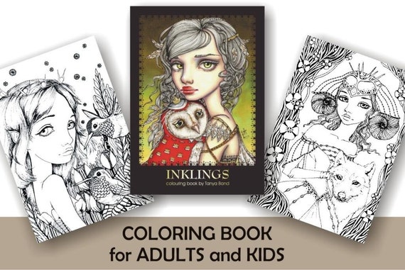 COLORING Colouring Book For Adults And Children INKLINGS