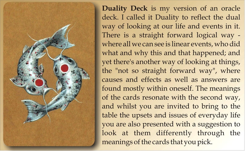 Duality Deck artist oracle deck and booklet with card image 5