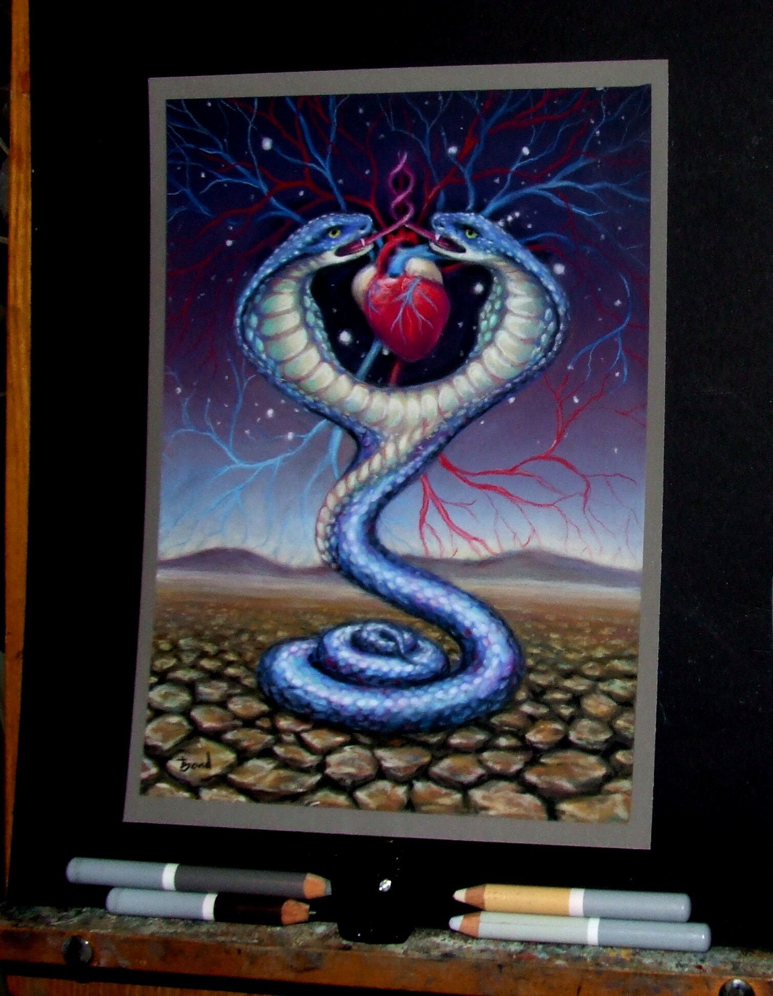 Snake Spirit Animal Original Art by Tanya Bond Fantasy - Etsy UK