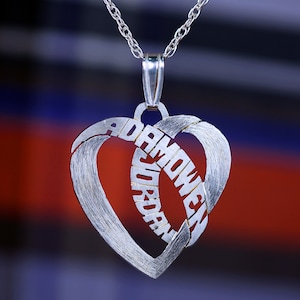 Prata esterlina 925 nome personalizado iniciais letras coração pingente colar dia dos namorados personalizado feito à mão ouro 14k