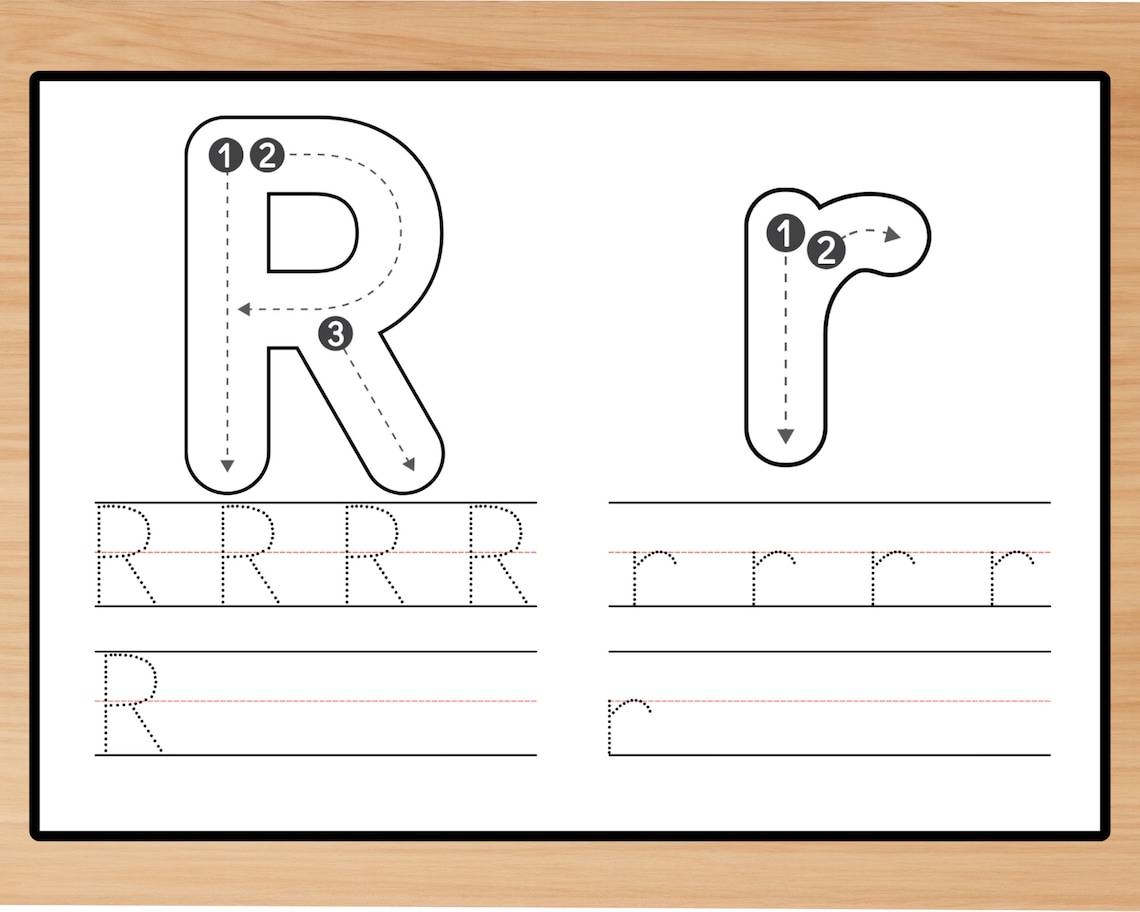 Traceable Alphabet Letters, Printable Letter Tracing Worksheets