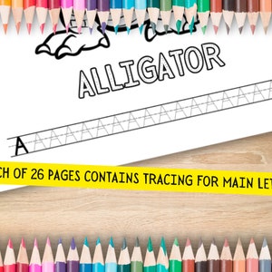 Printable ABC Coloring and Writing Practice Sheets Traceable Alphabet ...