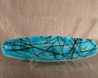 Blue Chopstix Oval Dish