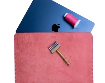 Läderfodral för MacBook och iPad Pro | Handsytt fodral av italienskt Pueblo-läder | MacBook Sleeve Air/Pro 11-16 tum