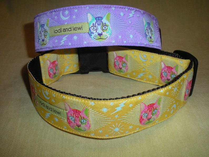 Cosmic Cat 1 1/2 WIDE Collar image 2