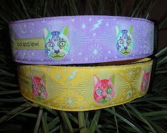 Cosmic Cat 1 1/2" WIDE Collar