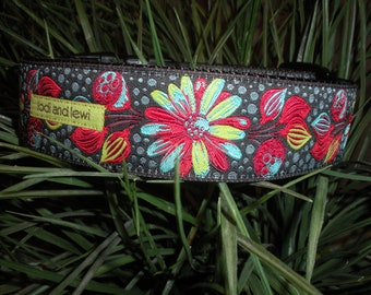 Midnight Bloom 1 1/2" WIDE Collar