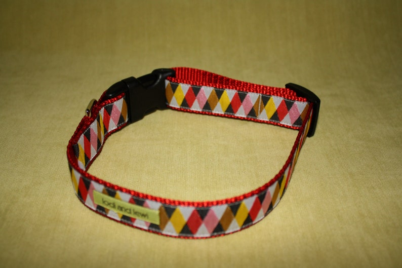 Regatta Collar or Leash in Red and Black SALE