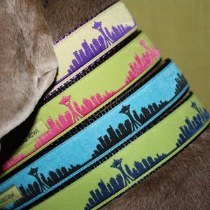 Seattle Skyline Collar or Leash image 1