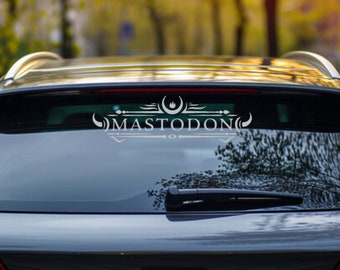 Mastodon Vinyl Decal Sticker | Transparent Car Bumper Sticker