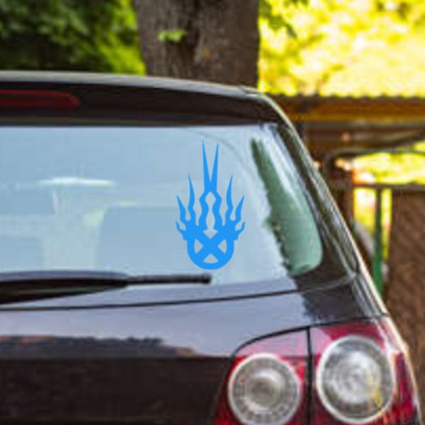 Static X Vinyl Decal Sticker | Transparent Car Bumper Sticker