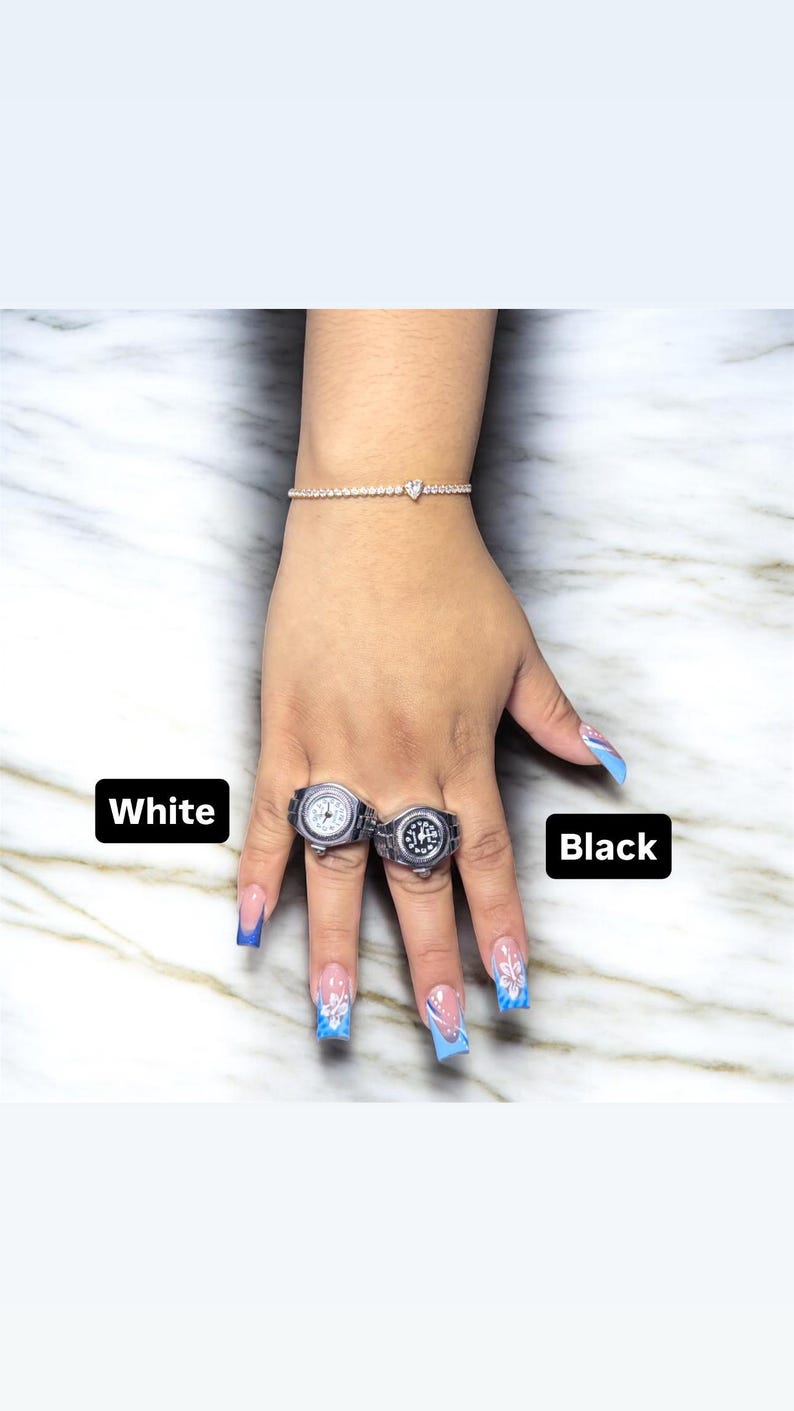 Mini Functional Clock Watch Ring Y2K Style Unisex Adjustable Timepiece, Trendy Fashion Ring for Men & Women, Unique Accessory Gift image 6