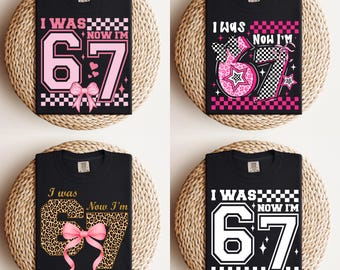 I Was 6 Now I'm 7 Birthday Design Bundle: Retro PNG SVG (Digital Download)