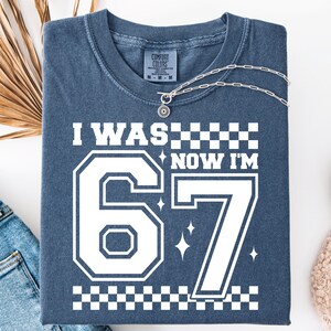 Aus 6 war ich, jetzt bin ich 7: Karierte Geburtstagszahl SVG PNG (Digitaler Download) Bild 7