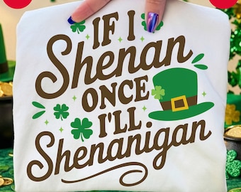 Diseño divertido de travesuras del Día de San Patricio: Trébol de la suerte (PNG SVG)