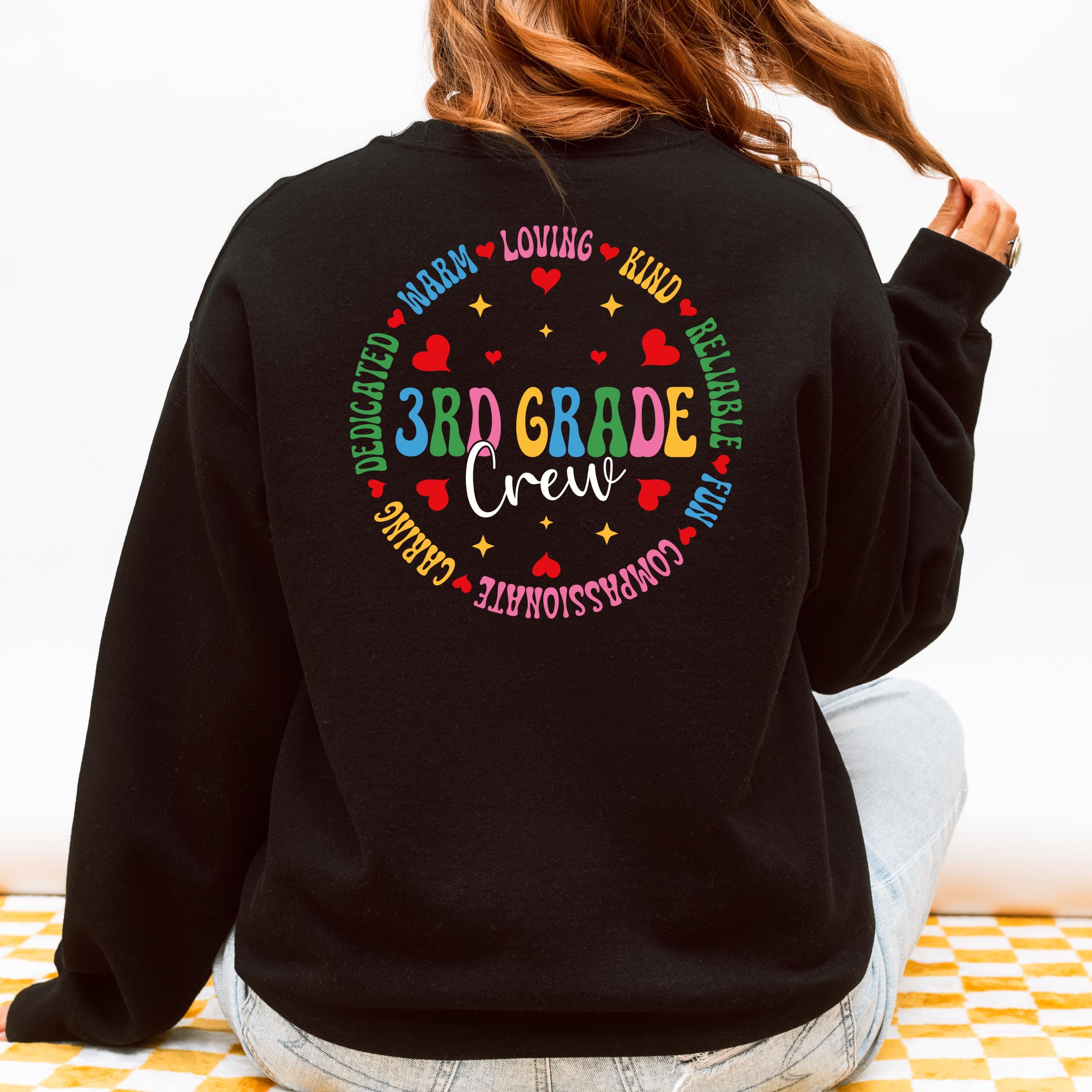 3rd Grade Crew SVG PNG: Teacher Shirt Design, Back to School (digital ...