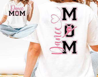 Pakiet Dance Mom PNG SVG, napisy uniwersyteckie, grafika baletowa (pobieranie cyfrowe)