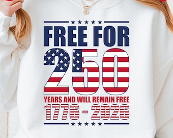 Patriotic USA 250th Anniversary Design – 4th of July (svg, png) (Digital Download)