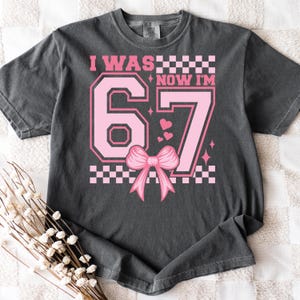 7th Birthday PNG SVG: Pink Coquette Bow Graphic (Digital Download) image 3