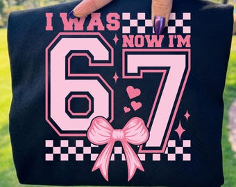 7th Birthday PNG SVG: Pink Coquette Bow Graphic (Digital Download)