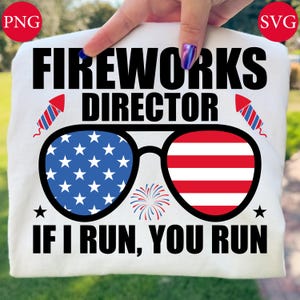 花火ディレクターSVG、7月4日の面白いデザイン（デジタルダウンロード）