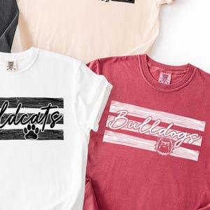 Comfort Colors Mascot Shirt, School Spirit Tee