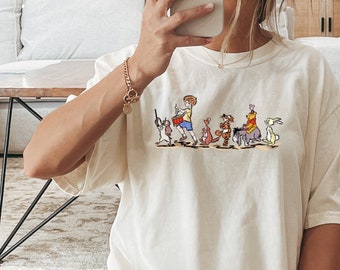 Comfort Colors Winnie the Pooh Family Shirt, Disney Trip Tee