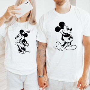 Comfort Colors, Mickey-Minnie Mouse Shirt, Disney couple shirt, Disney Family Shirt, Custom Disney Shirt, Disney Matching, Disneyworld Shirt