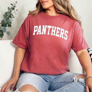 Comfort Colors, Panthers Shirt, Panthers Spirit Shirt, Panthers Mascot Shirt, Panthers Team Shirt, Panthers School Shirt, Panthers Mom Shirt