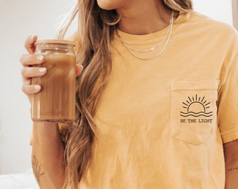 Comfort Colors Christian T-Shirt, Be The Light, Religious Tee