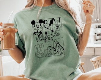 Comfort Colors, Mickey and Friends Shirt, Disney World Shirt, Mickey Shirt, Disney Trip Shirt, Retro Disney Shirt, Disney Group Shirt