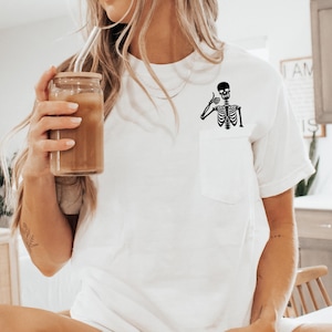 Comfort Colors, Skeleton Shirt, Halloween Shirt, Funny Skeleton Shirt, Funny Dead Inside Shirt, Halloween Skeleton Shirt