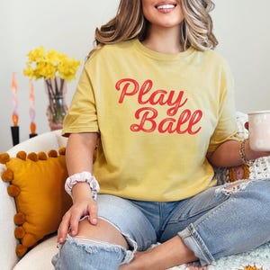 Comfort Colors, Play Ball Shirt, Game Day Shirt, Baseball Game Shirt, Softball Shirt, Softball Mom Shirt, Baseball Shirt, Baseball Mom Shirt