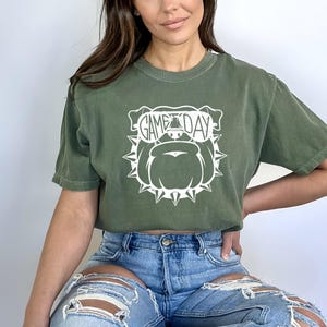 Comfort Colors, Bulldog Shirt, Bulldog Spirit Shirt, School Spirit Shirt, Bulldogs Mascot Shirt, Go Bulldogs Shirt, Football Bulldogs Shirt