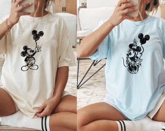 Komfort Farben Micky-Minnie-Maus Disney Familien-Shirt