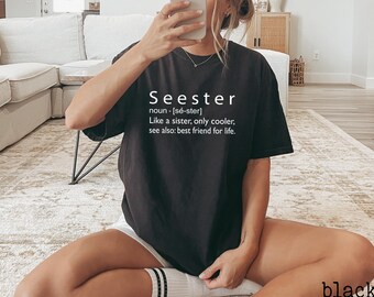 Comfort Colors Seester Definition Sweatshirt, Sister Gift