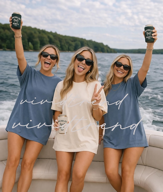 Comfort Colors 1717 Bachelorette Mockup, Bridal Shower Mockup, 1717 Blue jean, Beach Mockup, Girl Group  Mockup(Digital Download)