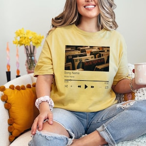 Comfort Colors, Custom Song Name Shirt, Gift For Birthday,  Artist Name Shirt, Song Name, Favorite Song Shirt, Custom Favorite Artist Shirt